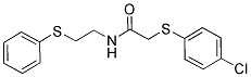 2-[(4-CHLOROPHENYL)SULFANYL]-N-[2-(PHENYLSULFANYL)ETHYL]ACETAMIDE 结构式