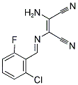 2-AMINO-1-(1-AZA-2-(2-CHLORO-6-FLUOROPHENYL)VINYL)ETHENE-1,2-DICARBONITRILE 结构式