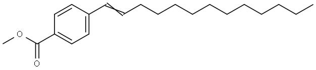 Methyl 4-(1-tridecenyl)benzenecarboxylate 结构式