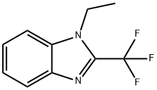1-ETHYL-2-(TRIFLUOROMETHYL)-1H-1,3-BENZIMIDAZOLE 结构式
