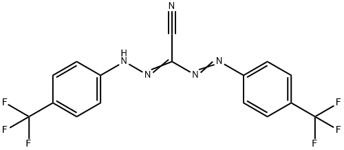 2-(2-[4-(TRIFLUOROMETHYL)PHENYL]DIAZENYL)-2-(2-[4-(TRIFLUOROMETHYL)PHENYL]HYDRAZONO)ACETONITRILE 结构式