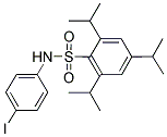 N-(2,4,6-TRIISOPROPYLPHENYL)SULFONYL(4-IODO)ANILINE 结构式