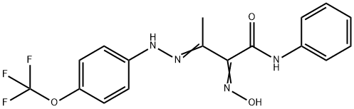 2-(HYDROXYIMINO)-N-PHENYL-3-(2-[4-(TRIFLUOROMETHOXY)PHENYL]HYDRAZONO)BUTANAMIDE 结构式