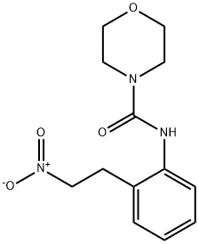 N-[2-(2-NITROETHYL)PHENYL]-4-MORPHOLINECARBOXAMIDE 结构式