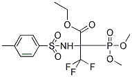 Ethyl 2-(dimethoxyphosphoryl)-3,3,3-trifluoro-2-([(4-methylphenyl)sulfonyl]amino)propanoate 结构式