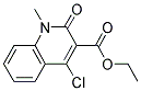 4-氯-1-甲基-2-氧代-1,2-二氢3-喹啉羧酸乙酯 结构式