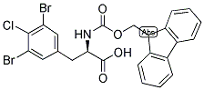 FMOC-3,5-DIBROMO-4-CHLORO-D-PHE-OH 结构式