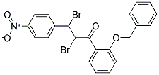 1-[2-(BENZYLOXY)PHENYL]-2,3-DIBROMO-3-(4-NITROPHENYL)PROPAN-1-ONE 结构式