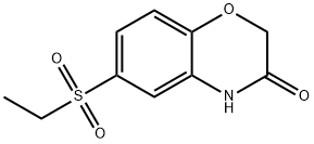 6-(乙基磺酰基)-2H-苯并[B][1,4]噁嗪-3(4H)-酮 结构式