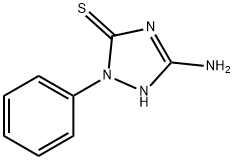 [1,2,4]三唑-3-硫酮,5-氨基-2-苯基-2,4-二氢- 结构式