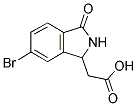 (6-BROMO-3-OXO-2,3-DIHYDRO-1 H-ISOINDOL-1-YL)-ACETIC ACID 结构式