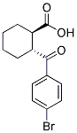 TRANS-2-(4-BROMOBENZOYL)-1-CYCLOHEXANE-CARBOXYLIC ACID 结构式