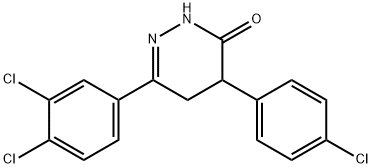 4-(4-CHLOROPHENYL)-6-(3,4-DICHLOROPHENYL)-4,5-DIHYDRO-3(2H)-PYRIDAZINONE 结构式