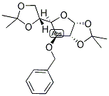 3-O-BENZYL-1,2:5,6-DI-O-ISOPROPYLIDENE-A-D-GLUCOFURANOSE 结构式