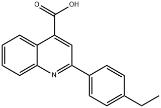 喹啉-4-羧酸,2-(4-乙基苯基)- 结构式