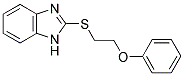 2-[(2-PHENOXYETHYL)THIO]-1H-BENZIMIDAZOLE 结构式