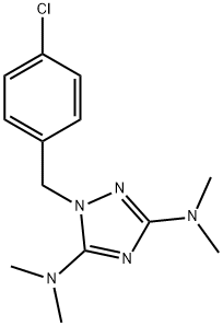 1-(4-Chlorobenzyl)-N3,N3,N5,N5-tetramethyl-1H-1,2,4-triazole-3,5-diamine 结构式