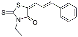 3-ETHYL-5-(3-PHENYLPROP-2-ENYLIDENE)-2-THIOXO-1,3-THIAZOLIDIN-4-ONE 结构式