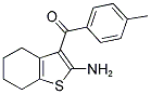(2-AMINO-4,5,6,7-TETRAHYDRO-BENZO[B]THIOPHEN-3-YL)-P-TOLYL-METHANONE 结构式