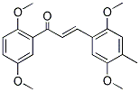 3-(2,5-DIMETHOXY-4-METHYLPHENYL)-1-(2,5-DIMETHOXYPHENYL)PROP-2-EN-1-ONE 结构式