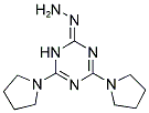 4,6-DIPYRROLIDIN-1-YL-1,3,5-TRIAZIN-2(1H)-ONE HYDRAZONE 结构式