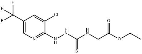 1-[3-CHLORO-5-(TRIFLUOROMETHYL)PYRID-2-YL]-4-(ETHOXYCARBONYLMETHYL)-3-THIOSEMICARBAZIDE 结构式