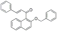 1-[2-(BENZYLOXY)-1-NAPHTHYL]-3-PHENYLPROP-2-EN-1-ONE 结构式