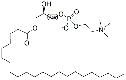 二十二烷酰溶血磷脂胆碱 结构式