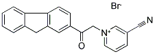 3-CYANO-1-[2-(9H-2-FLUORENYL)-2-OXOETHYL]PYRIDINIUM BROMIDE 结构式
