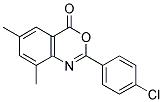 2-(4-CHLOROPHENYL)-6,8-DIMETHYL-4H-3,1-BENZOXAZIN-4-ONE 结构式