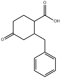 2-苄基-4-氧代环己烷-1-羧酸 结构式