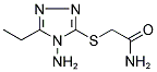 2-[(4-AMINO-5-ETHYL-4H-1,2,4-TRIAZOL-3-YL)SULFANYL]ACETAMIDE 结构式