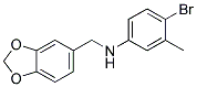 N-(1,3-BENZODIOXOL-5-YLMETHYL)-4-BROMO-3-METHYLANILINE 结构式