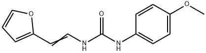 N-[2-(2-FURYL)VINYL]-N'-(4-METHOXYPHENYL)UREA 结构式