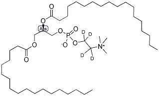 1,2-DISTEAROYL-SN-GLYCERO-3-PHOSPHOCHOLINE-1,1,2,2-D4 结构式