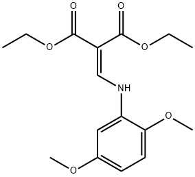 DIETHYL 2-(((2,5-DIMETHOXYPHENYL)AMINO)METHYLENE)PROPANE-1,3-DIOATE 结构式