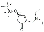 2-(DIETHYLAMINO)METHYL 4-(R)-T-BUTYLDIMETHYL-SILOXYCYCLOPENT-2-ENONE 结构式