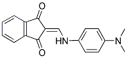 2-(((4-(DIMETHYLAMINO)PHENYL)AMINO)METHYLENE)INDANE-1,3-DIONE 结构式