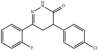 4-(4-CHLOROPHENYL)-6-(2-FLUOROPHENYL)-4,5-DIHYDRO-3(2H)-PYRIDAZINONE 结构式