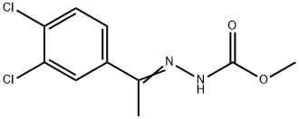 METHYL 2-[1-(3,4-DICHLOROPHENYL)ETHYLIDENE]-1-HYDRAZINECARBOXYLATE 结构式