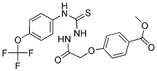 METHYL 4-((N-((THIOXO((4-(TRIFLUOROMETHOXY)PHENYL)AMINO)METHYL)AMINO)CARBAMOYL)METHOXY)BENZOATE 结构式