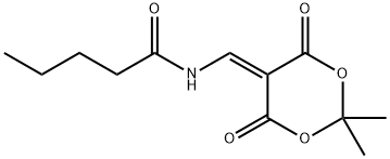 N-[(2,2-DIMETHYL-4,6-DIOXO-1,3-DIOXAN-5-YLIDEN)METHYL]PENTANAMIDE 结构式