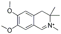 6,7-DIMETHOXY-2,3,3-TRIMETHYL-3,4-DIHYDRO-ISOQUINOLINIUM 结构式