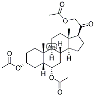 5-BETA-PREGNAN-3-ALPHA, 6-ALPHA, 21-TRIOL-20-ONE TRIACETATE 结构式