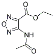 ETHYL 4-(ACETYLAMINO)-1,2,5-OXADIAZOLE-3-CARBOXYLATE 结构式