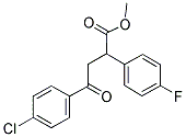 METHYL 4-(4-CHLOROPHENYL)-2-(4-FLUOROPHENYL)-4-OXOBUTANOATE 结构式