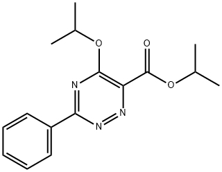 ISOPROPYL 5-ISOPROPOXY-3-PHENYL-1,2,4-TRIAZINE-6-CARBOXYLATE 结构式