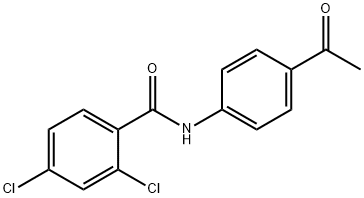 N-(4-乙酰基-苯基)-2,4-二氯-苯甲酰胺 结构式