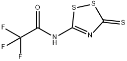 2,2,2-TRIFLUORO-N-(3-THIOXO-3H-1,2,4-DITHIAZOL-5-YL)ACETAMIDE 结构式