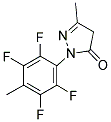 3-METHYL-1-(2,3,5,6-TETRAFLUORO-4-METHYLPHENYL)-2-PYRAZOLIN-5-ONE 结构式